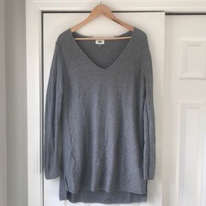 Old Navy Gray V-neck Tunic XL